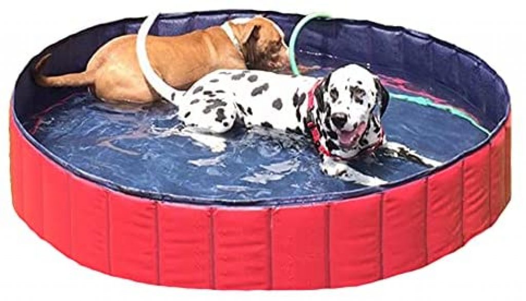 NACOCO Foldable Dog Pool Large Dog PVC Swimming Pool Cat Hard Plastic Water Pool Pet Outdoor Collapsible Swimming Pond in Summer for Dogs and Kids
