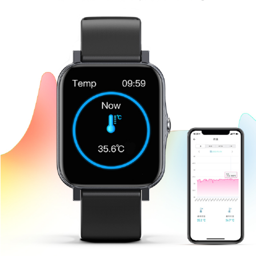 Temperature display in Qnix Watch